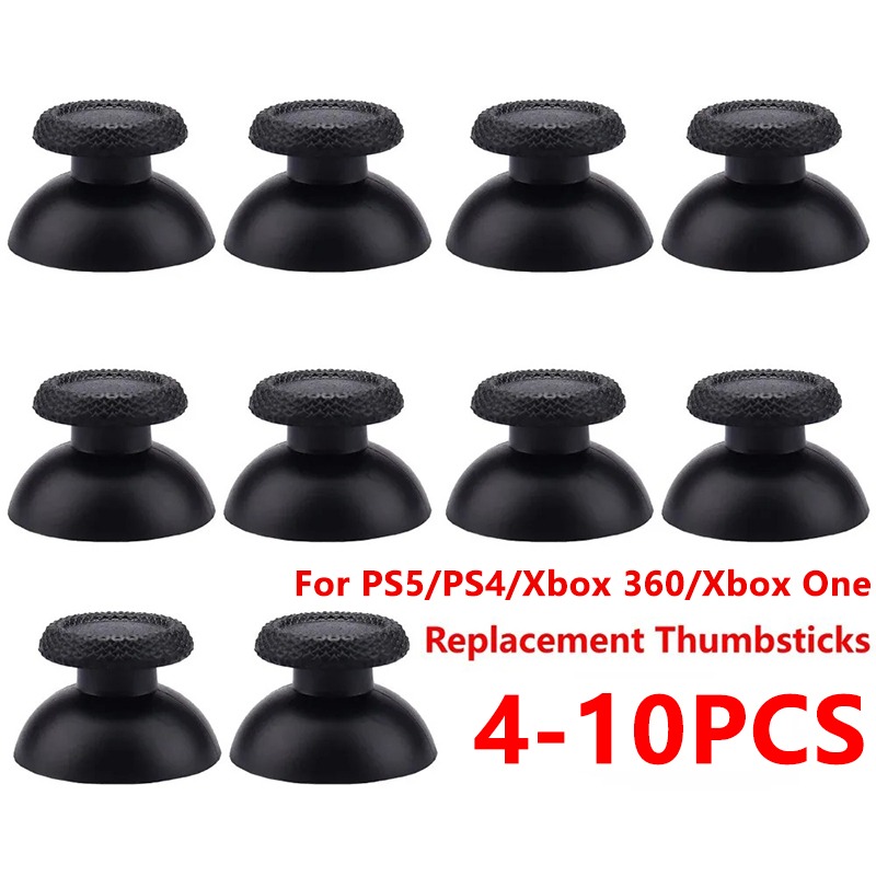 Gaming Console Repair - 4-10pcs Replacement Thumbsticks for PS5 PS4