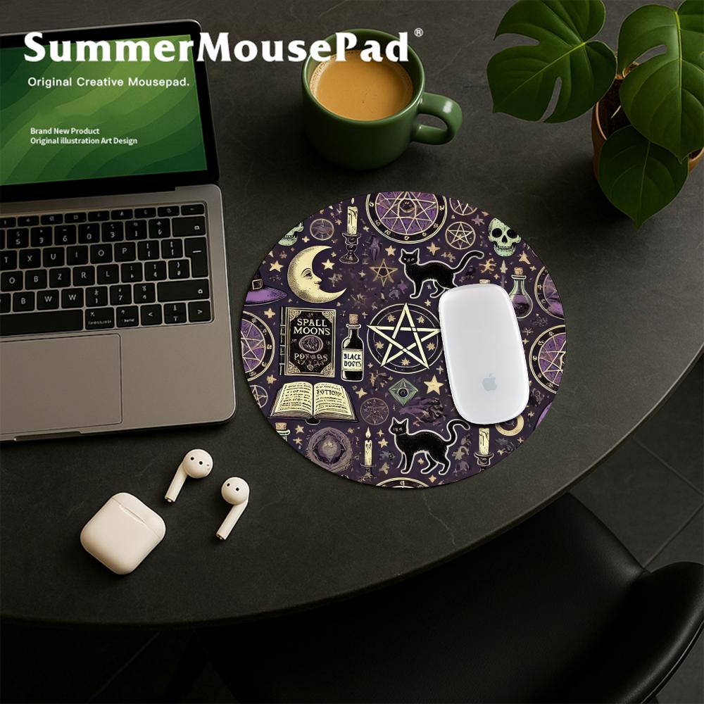 Witches Cat Moon Tarot Round G - Gaming Console Portable Pc review and price