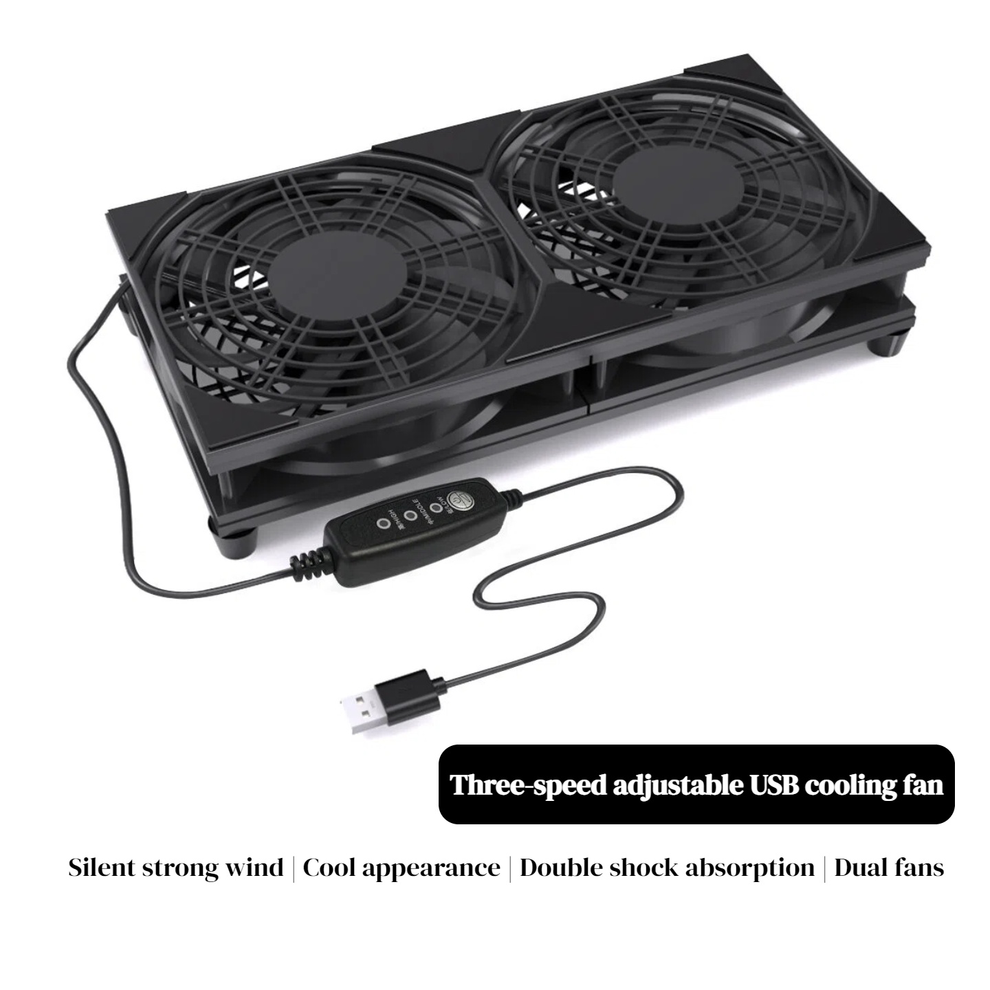 Dual USB Cooling Fan with 3-Sp - Console Cooling Fan review and price