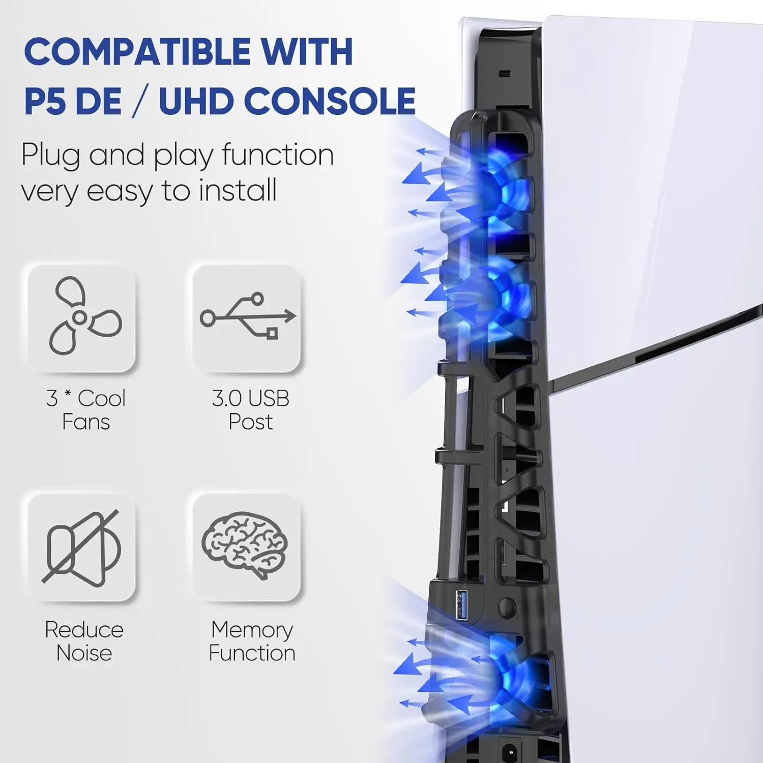 Cooling fan for PS5 Slim disc  - Console Cooling Fan review and price
