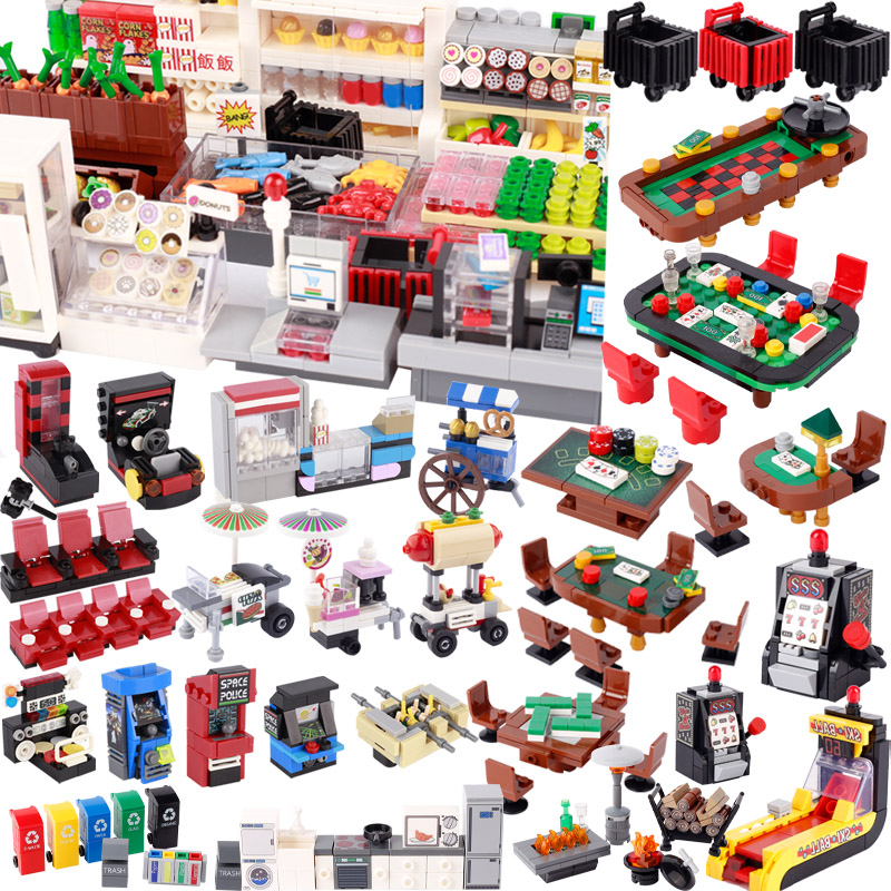 City Street View Scene Buildin - Gaming Console Lego review and price