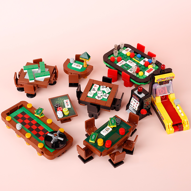 MOC City Poker Table Building  - Gaming Console Lego review and price