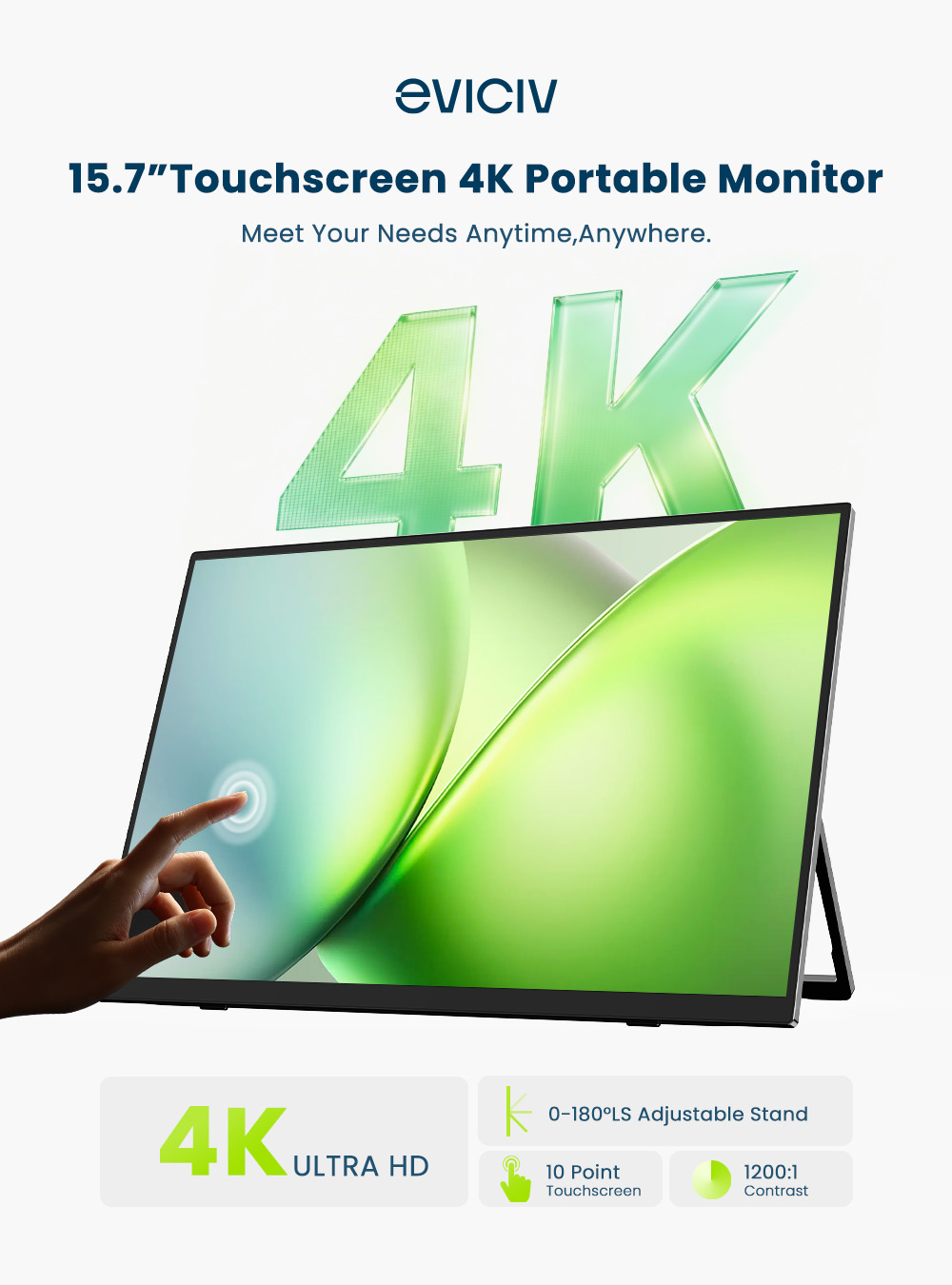 EVICIV 4K Portable Monitor 10- - Gaming Console Portable Pc review and price